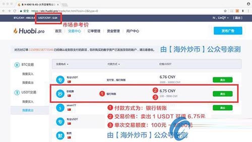 图片[1] - 火币网币币如何转法币？usdt兑换提现人民币教程
