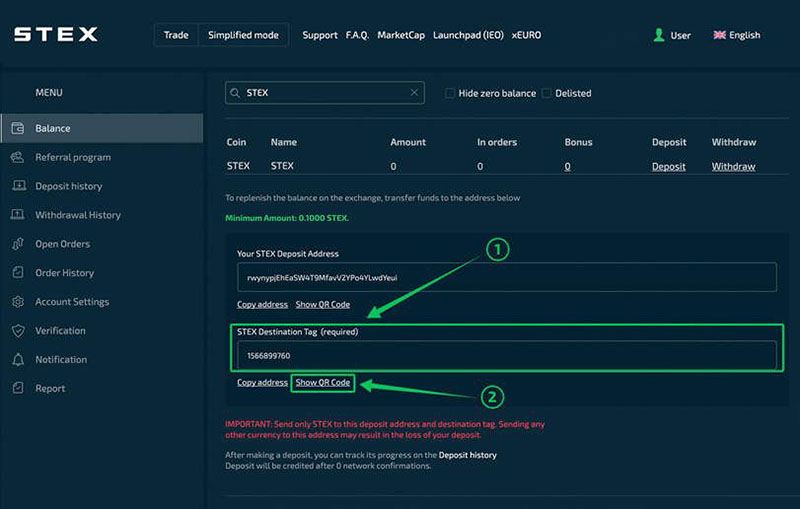 图片[5] - STEX交易所如何充币？STEX交易所注册、充值、提现全教程