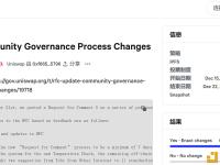 Uniswap更改社区治理流程的提案已投票通过