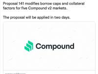 Compound 114号提案通过，将在两天内实施