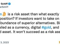 Peter Schiff：比特币作为一种风险资产不会成功