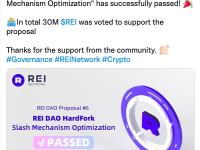 轻量级EVM兼容链REI Network社区投票通过REI DAO硬分叉提案