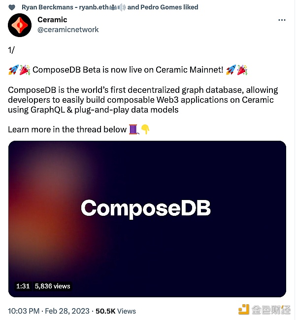 图片[1] - ComposeDB Beta版将部署在Ceramic主网