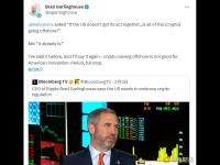 Ripple CEO：加密货币向海外转移不利于美国的创新