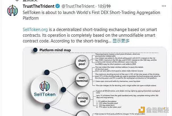 图片[1] - SellToken即将上线首个DEX做空聚合交易平台