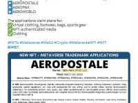 美国校园服饰品牌Aeropostale提交NFT和元宇宙专利申请