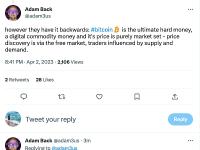 Adam Back：比特币是最终的硬通货，是一种数字商品货币