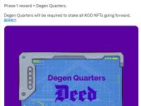 NFT项目Knights of Degen完成Degen Deed空投并上线质押功能