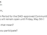 ApeCoin DAO拟于5月5日前开放社区话语促进者角色申请