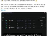 OpenSea Pro上线“收益列表”功能