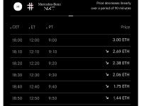 梅赛德斯-奔驰NFT Maschine荷兰拍起拍价为3ETH