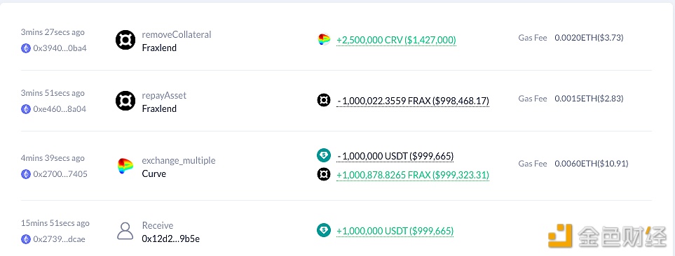 图片[1] - Curve创始人第三次偿还100万枚FRAX债务