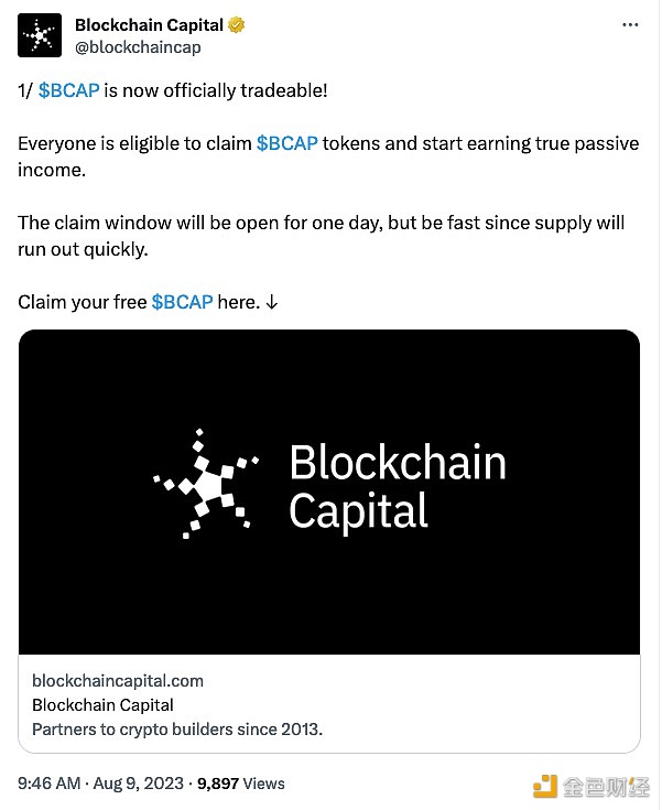 图片[1] - Blockchain Capital的X账户疑似被黑