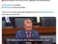 美国国会议员Warren Davidson：应解雇Gary Gensler并重组SEC