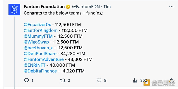 图片[1] - Fantom基金会：Ecosystem Vault的融资轮已经结束