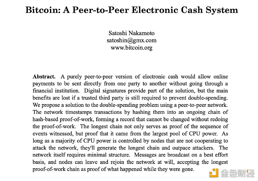 图片[1] - 比特币白皮书发布至今已15周年