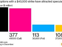 截至12月底，Deribit上大部分看涨期权押注比特币的价格已达到40,000美元