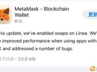 MetaMask iOS移动端发布V7.11.0，已启用Linea网络的兑换功能