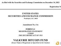 Valkyrie向美国SEC提交比特币现货ETF第四次修正案