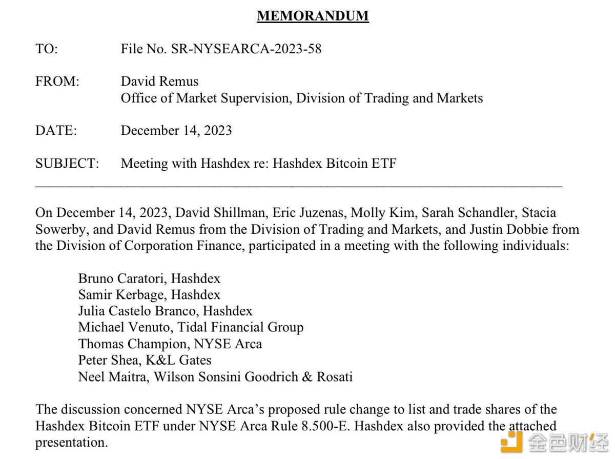 图片[1] - Hashdex本周再次与美国SEC会面，讨论现货比特币ETF