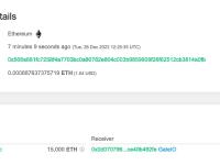 15,000枚ETH从未知钱包转移到Gate.io