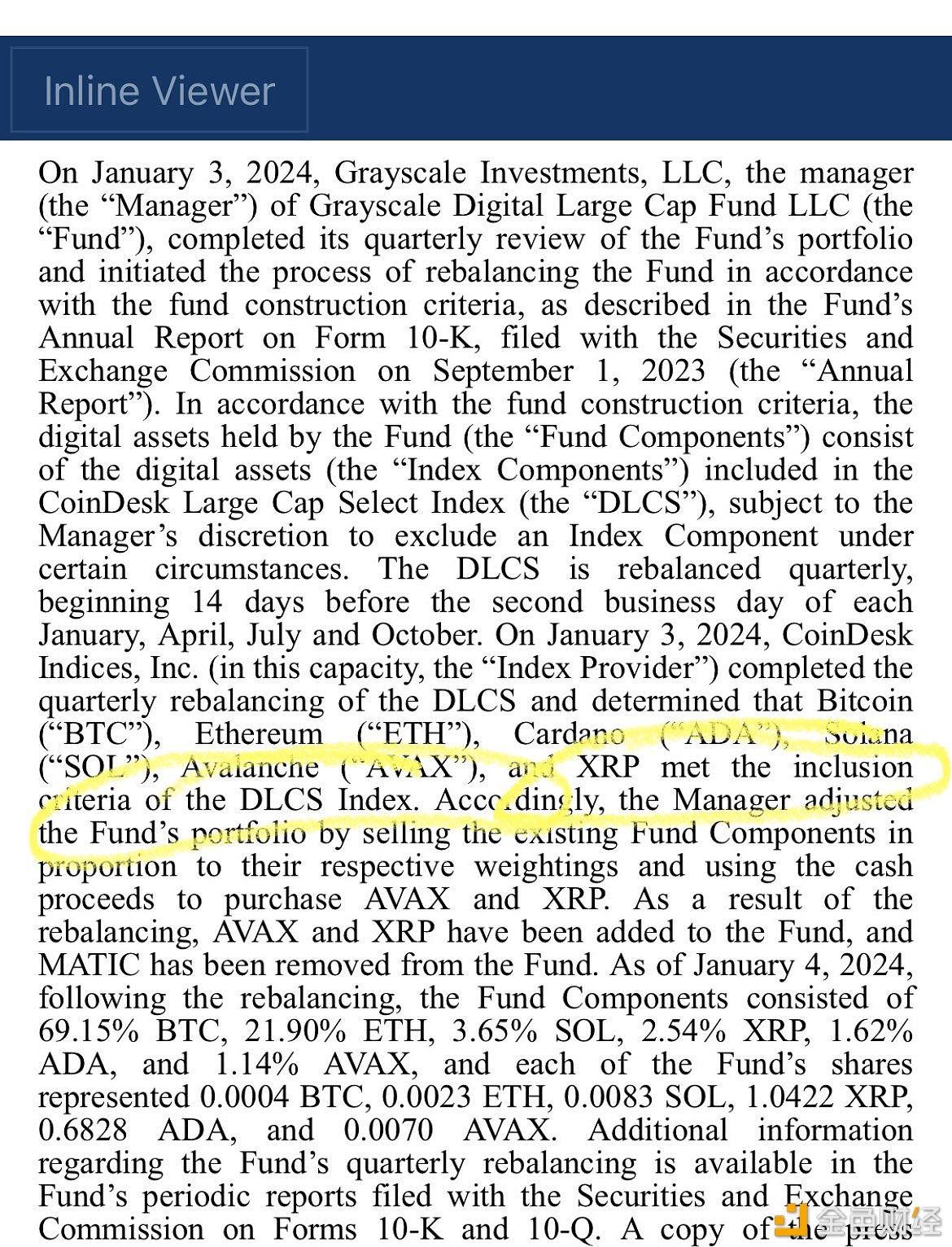 图片[1] - 灰度已将XRP纳入其数字大盘基金