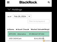 贝莱德比特币现货ETF IBIT持仓价值超过70亿美元