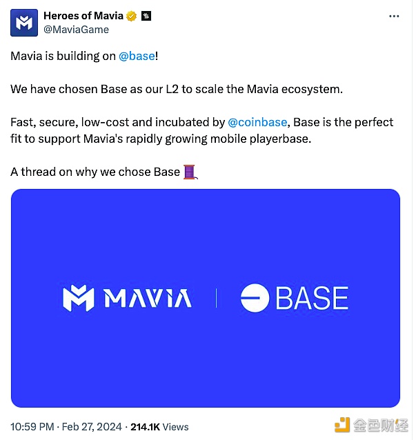 图片[1] - 链游Heroes of Mavia选择Base作为其生态扩容方案