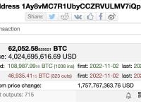某钱包自2022年11月以来平均每天购买100枚比特币，目前持有62,052枚