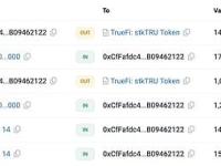 某新钱包在2小时前从Binance提出1443万枚TRU）并将其质押在TrueFi上