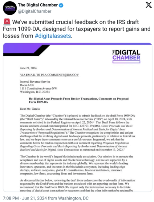 图片[2] - 数字商会就美国国税局数字资产交易报告表格提出改进建议