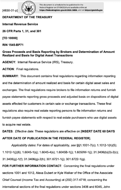 图片[2] - 美国税局明确加密货币经纪商报告要求