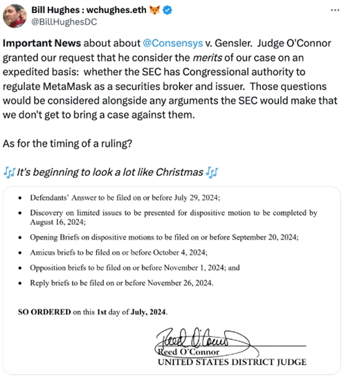 图片[2] - Consensys与SEC诉讼案加速推进：法官批准快速审理时间表