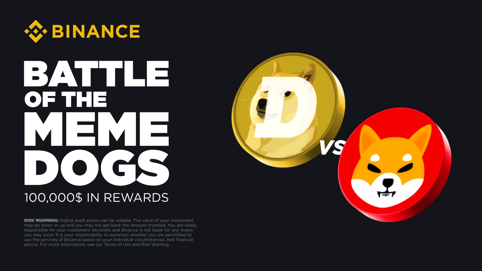 图片[1] - 「币安」BATTLE of the Meme Dogs: DOGE VS SHIBA INU. Join the Memecoin Duel to Share $100,000 in Token Vouchers!