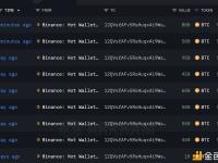 某鲸鱼于过去30分钟内再次从Binance提现1,300枚BTC，价值约8556万美元
