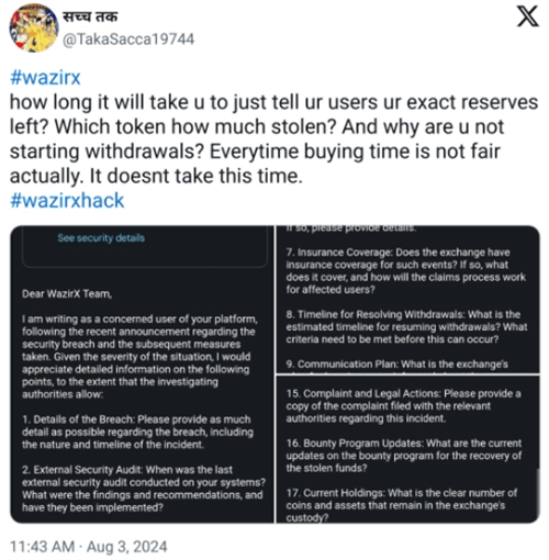 图片[2] - WazirX黑客攻击后，用户强烈抵制“社会化损失”解决方案