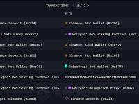 来自Polygon钱包的3000万枚MATIC转入Binance热钱包