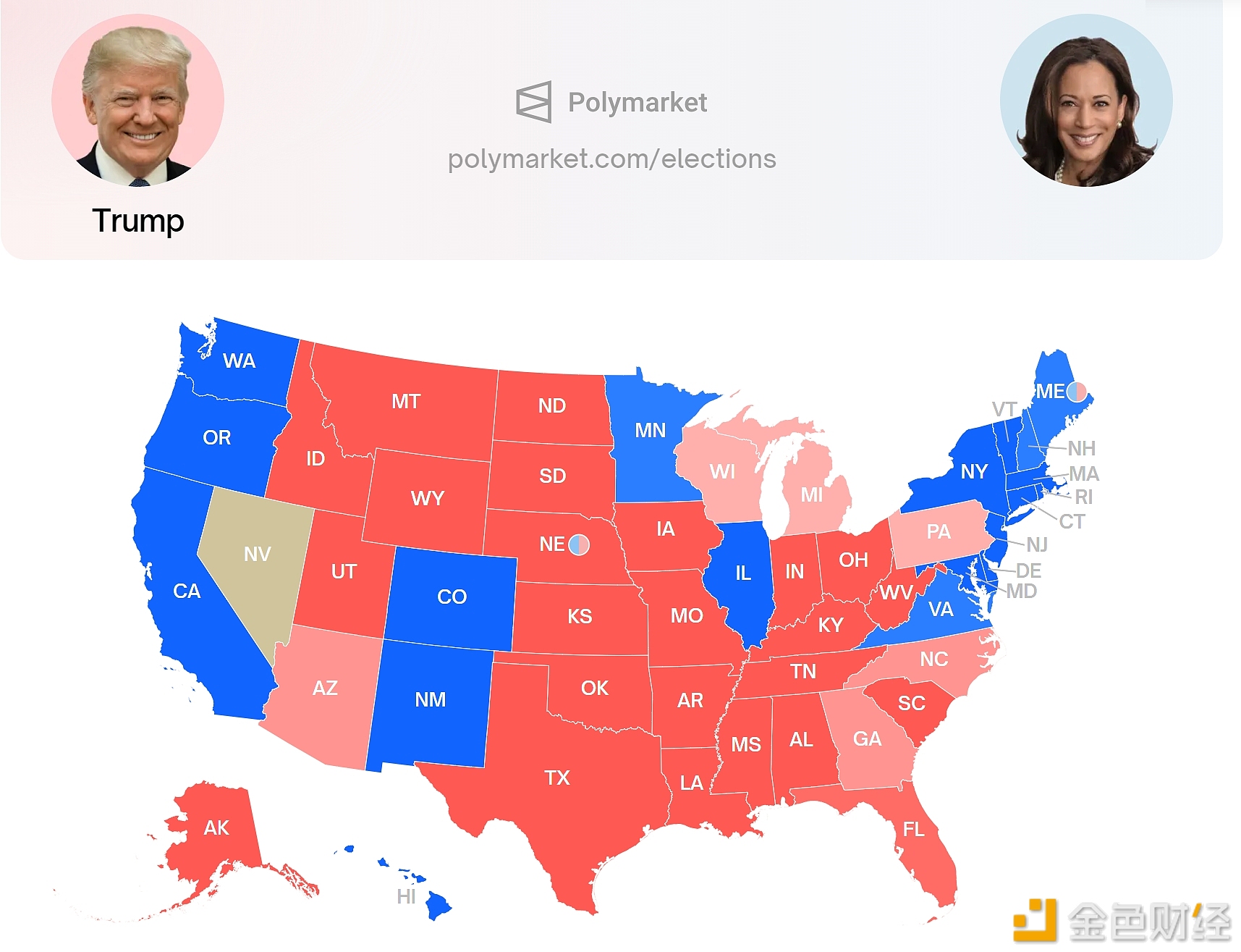 图片[1] - Polymarket上特朗普当选总统概率升至62.5%，创历史新高
