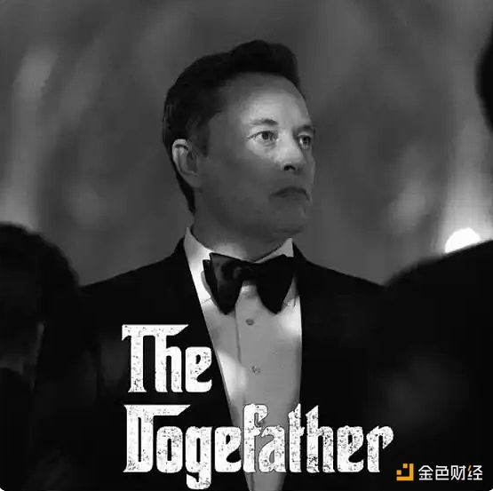 图片[1] - 马斯克于X平台发布“The Dogefather”个人肖像照片