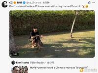 CZ再次发布宠物犬推文并附上视频